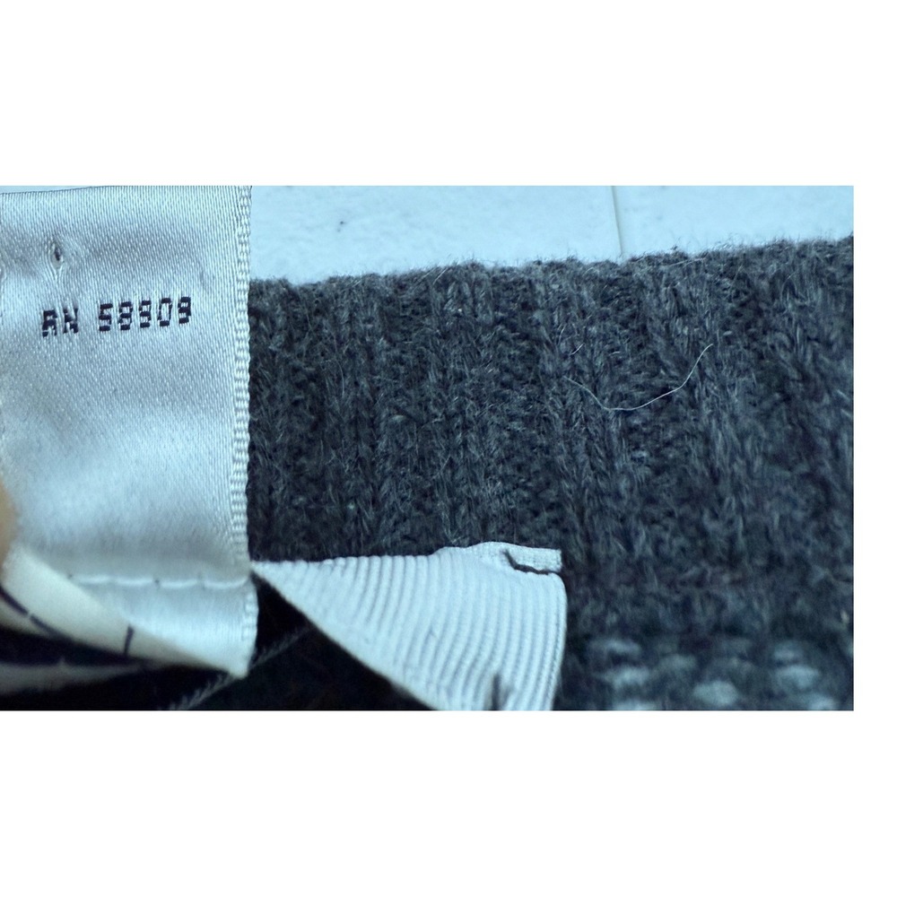 Turnbury Mens Grey Sweater Chevron Cotton Cashmere Size L Australia Quiet Luxury - Picture 7 of 13